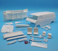 1973-74′ Ford E-100 Econoline Van 1/25th Scale Resin Cast Model Kit Cast By RCRC