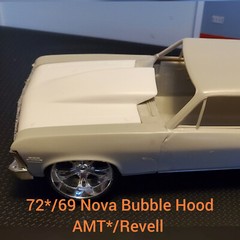 LEX’S SCALE MODELING Resin Bubble Hood for ’72* & 69 Nova NEW AMT*/Revell 1/25