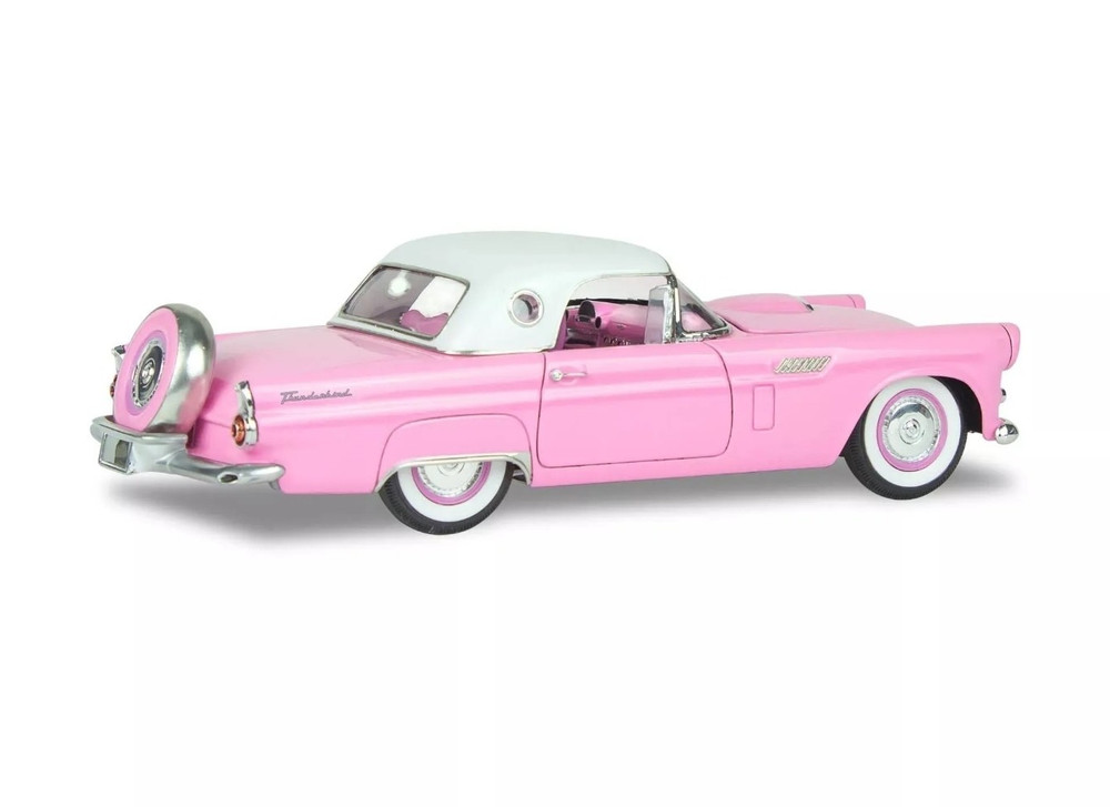 Revell 1956 Ford Thunderbird 1:24 Plastic Car Kit Unassembled Pink/White 85-4518