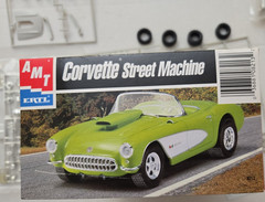 AMT Ertl 1957 Corvette Street Machine 1/25 Model Kit – Open Box, As Shown