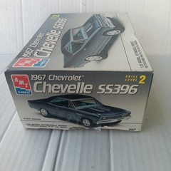 Vintage AMT ERT 1967 Chevrolet Chevelle SS396 1/25 Model Kit 6052 New Open Box