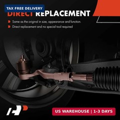 A-Premium Set of 4, Front Inner & Outer Tie Rod End Kits, Compatible with Ford F