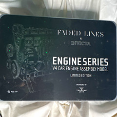 FADED LINES x INVICTA Engine Series V4 Car Engine Kit Unassembled FD-100 LE