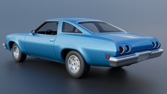 ABS-LIKE RESIN 3D PRINTED 1/25 1973 CHEVROLET CHEVELLE FULL KIT