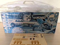L@@K! **RARE **SEALED-BAG *ORIGINAL VINTAGE AMT COUGAR FUNNY CAR KIT **COMPLETE!