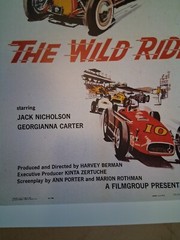 Very cool vintage 1950’s THE WILD RIDE hot rod poster 30 yr old reprint GREAT