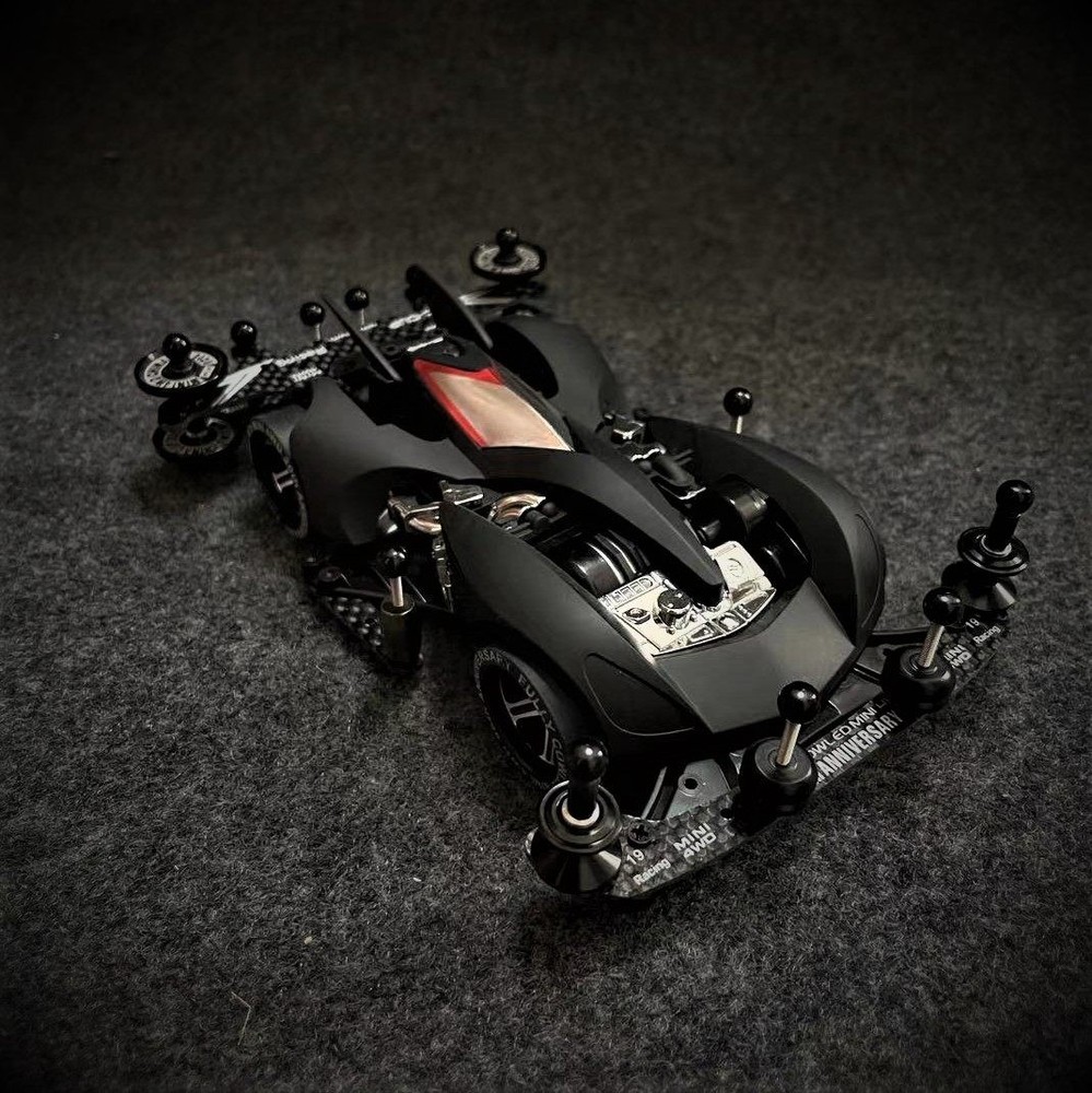 TAMIYA 4WD FMA Chassis Front Motor Speed Viper 9-Color Matte Black Custom