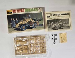 Fujimi Battlefield Diorama German Light Armored Car Kit 1:76 Model Kit 0866