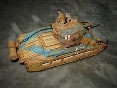 Built 4 Defiance Tank w/Driver 6-3/4 inches long Well Built & Painted Excellent