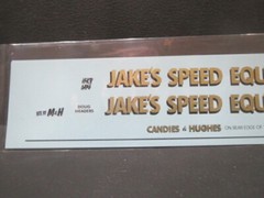 Jakes Speed Equipment 65 Ply. AWB 1/25 DECAL from Fremont Racing
