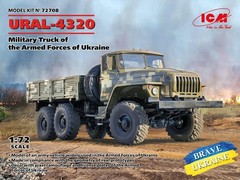 ICM 1/72 Ural-4320 Stakebed Transport Truck 6×6 Armed Forces of Ukraine Model