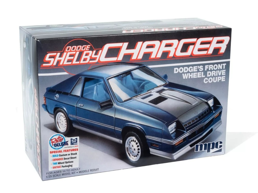 MPC 1:25 SCALE 1986 Dodge Shelby Charger Build Custom or Stock MODEL KIT#987~NEW