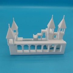 SSMODEL LYTPM003B 1/M Diorama Scenery Fantasy Misalignment Castle For Fishbowl