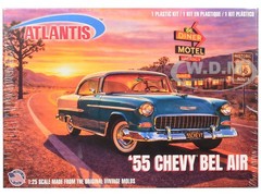 SKILL 3 MODEL KIT 1955 CHEVROLET BEL AIR “ROUTE 66” 1/25 BY ATLANTIS ALM-1374