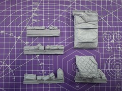 1:35 Casting Resin Model Assembly Kit, GK, Half-Track Vehicle Stack, Unpainte…