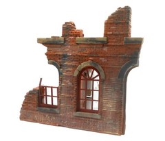 Dioramas Plus 1/35 Ruins Building Great Detail, Easy Build, Best Instructions!