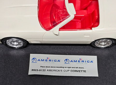 AMT Ertl America Corvette Convertible Artic White #8923 C4 Dealer Promo Car