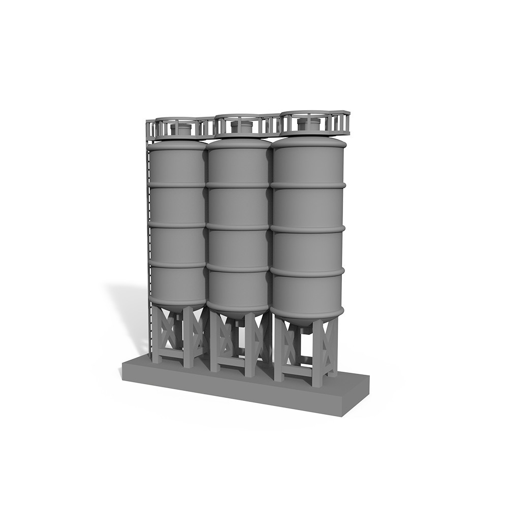 1/144 12mm Miniature Military Diorama Scenery Building Kit Oil Gas Storage Tank
