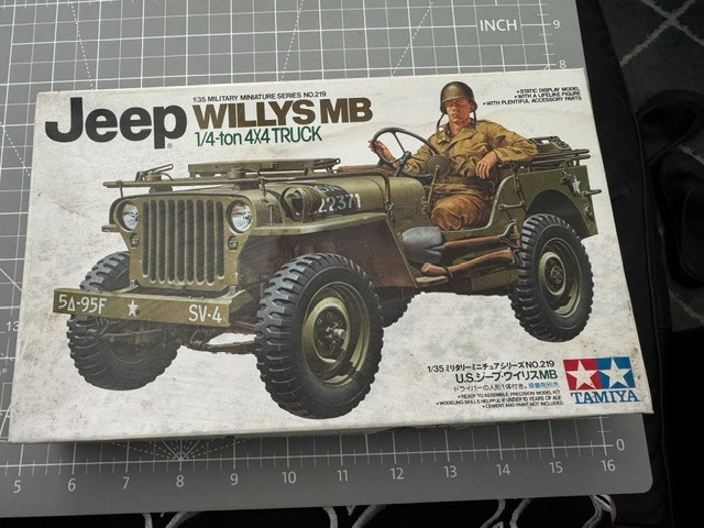 Tamiya 1/35 Scale Jeep Willys MB 1/4 Ton 4×4 Utility Truck Model Kit #35219