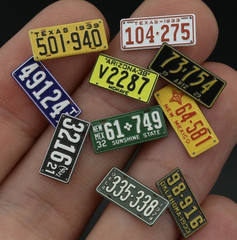 Quinta Studio 1/24 1/25 Metal License Plates NM TX AZ OK Southwest USA 1920s-30s