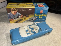 VERY RARE!! Vintage SMP 1958 Chevrolet Impala CONVERTIBLE Model Car Kit. NICE!!