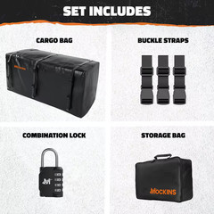 40 Cu. Ft. Waterproof Black Hitch Cargo Carrier Bag (84 In. X 24 In. X 34 In.) w