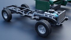 ABS-LIKE RESIN 3D PRINTED 1/25 1962 DODGE W100 POWER WAGON PICKUP FULL KIT