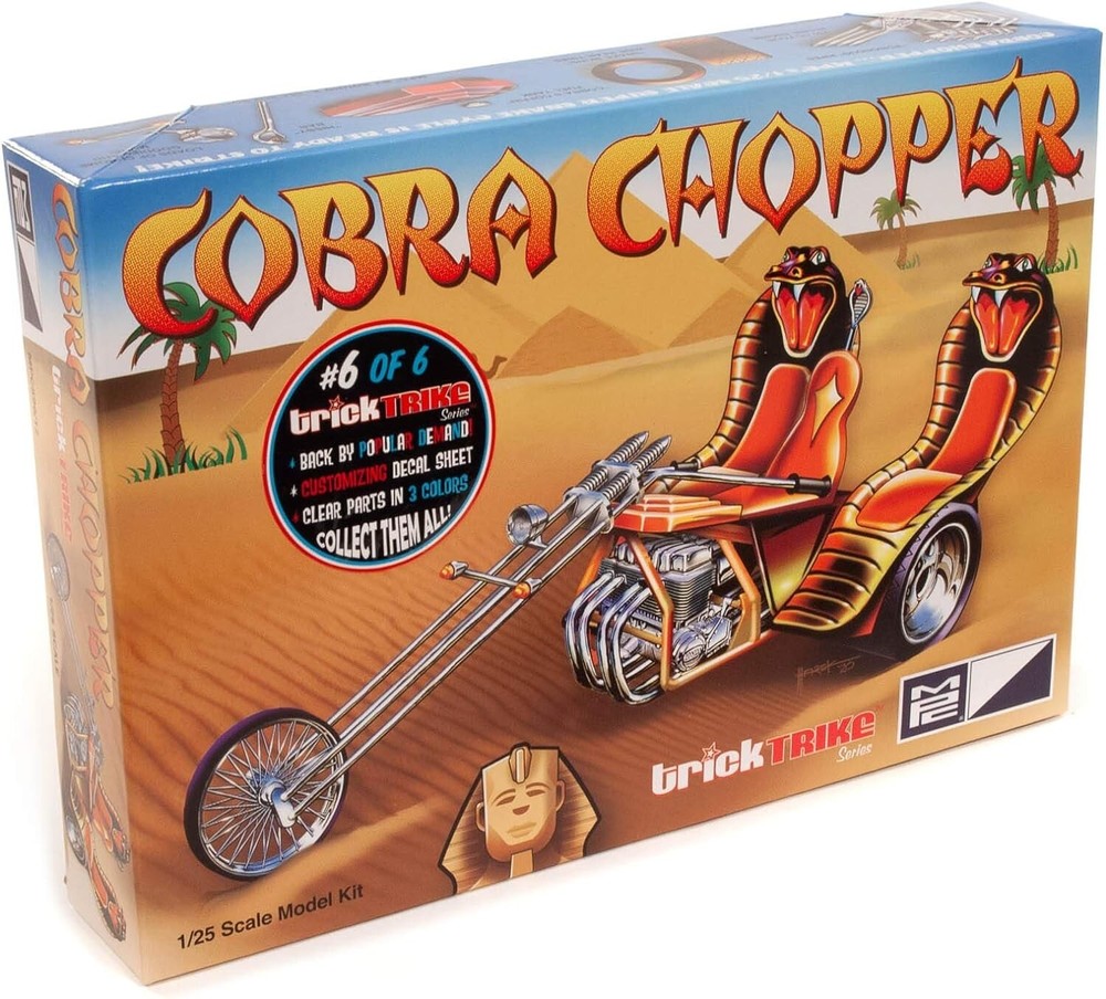 MPC 1/25Scale Cobra Chopper (Trick Trike Series) Model Kit 896/12 & Testers Glue