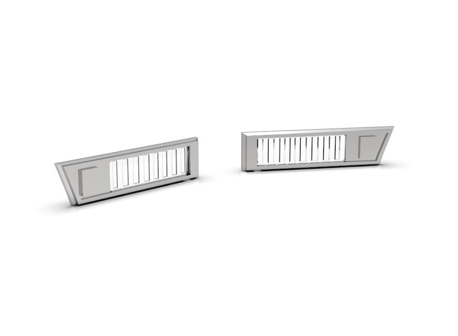 1:25 Buick Regal Front marker lights. Chrome base and clear lens. Two Sets