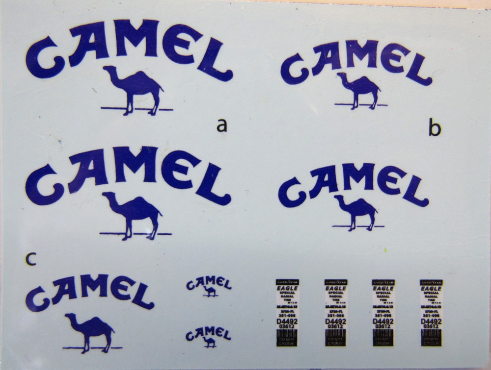 Decalpool 1/18 Scale Williams FW14/14B “Camel” option logo Decal Sheet # DP097