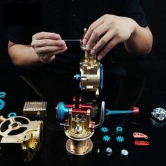 Single Cylinder Engine Car Engine Model Kit DM17 Unassembled DIY Toy Gifts