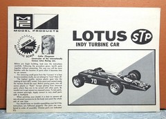 1/25 MPC LOTUS STP INDY TURBINE CAR (INSTRUCTIONS ONLY)
