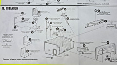 AMT 1021/06 1/25 Scale Kenworth Conventional W925 Parts Kit Complete Interior