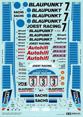 Tamiya’s Decals for 1/24 JOEST PORSCHE 962C. Cartograf.Item24097 from Japan