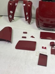 1/12 AMT 370700 1937 CORD SUPERCHARGE 812 CONVERTIBLE MAROON PARTIALLY BUILT KIT