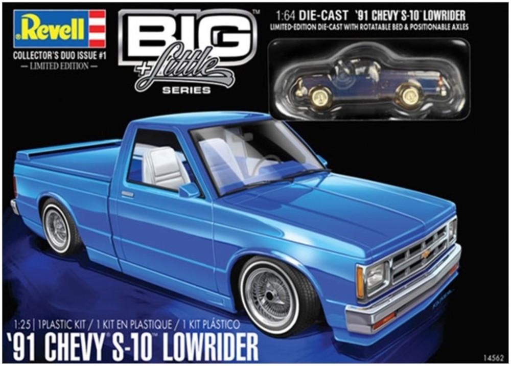 Revell 1/25 1991 Chevy S10 Lowrider w/Small Die Cast Truck RMX4562-NEW