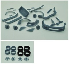 DiOlex DP24006 1/24 Porsche 930/964 RWB Wide Body + wheels transkit for Tamiya