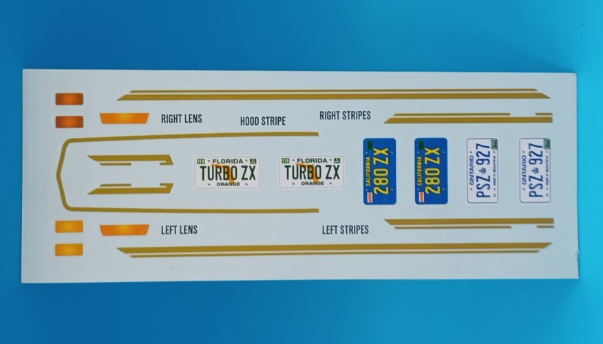 AMT | No. 1043 | 1:25 Datsun 280 ZX Turbo Decals
