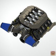 1:25-1:24 Scale Resin Ford V8 Dark Horse Engine Kit