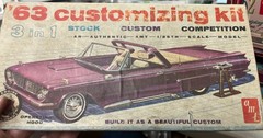 AMT 313 1963 Mercury Monterey Convertible Annual Vintage Car Model KIT 1/25 McM