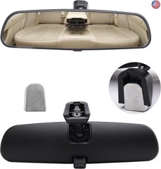 10″ Universal Interior Mirror Kit, 2024 Upgraded Anti-Glare Rear View