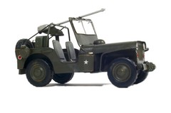 1941 Willys Overland Army Military Jeep MB Metal Model 11.5″ Automotive Decor