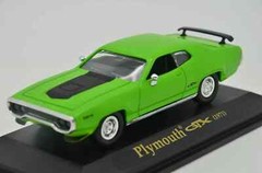 Plymouth GTX (1971) Green Diecast Metal With Plastic Parts By Yat Ming