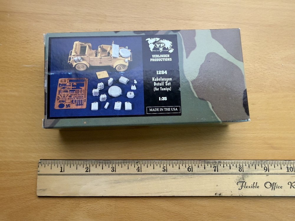 Verlinden 1/35 German VW Kubelwagen Vehicle Detail Set WWII (for Tamiya) 1284