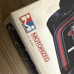 New Mitsuwa Grand Prix 1:24 Black Porsche 936 Martini Motorized Model Kit #651