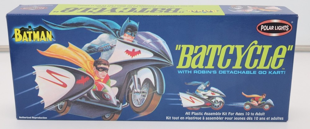 Polar Lights BATMAN the BATCYCLE Plastic Model Kit 2003 #6902 – NEW UNUSED – –