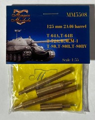 Magic Models MM3508 1/35 Scale 125mm 2A46 Barrel for Russian T-64/72/80 – RARE!