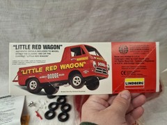 Lindberg “Little Red Wagon” Bill “Maverick” Golden Dodge Model Kit 1:25 NOB
