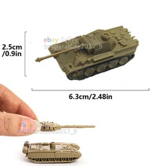 1:144 WWII Military Army Armor Tiger Panther Tank Assembled Model SdKfz 181 171