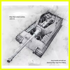 1: 35 Casting Resin Model Assembly Kit GK, Tiger Tank Member Group, Unpainted…